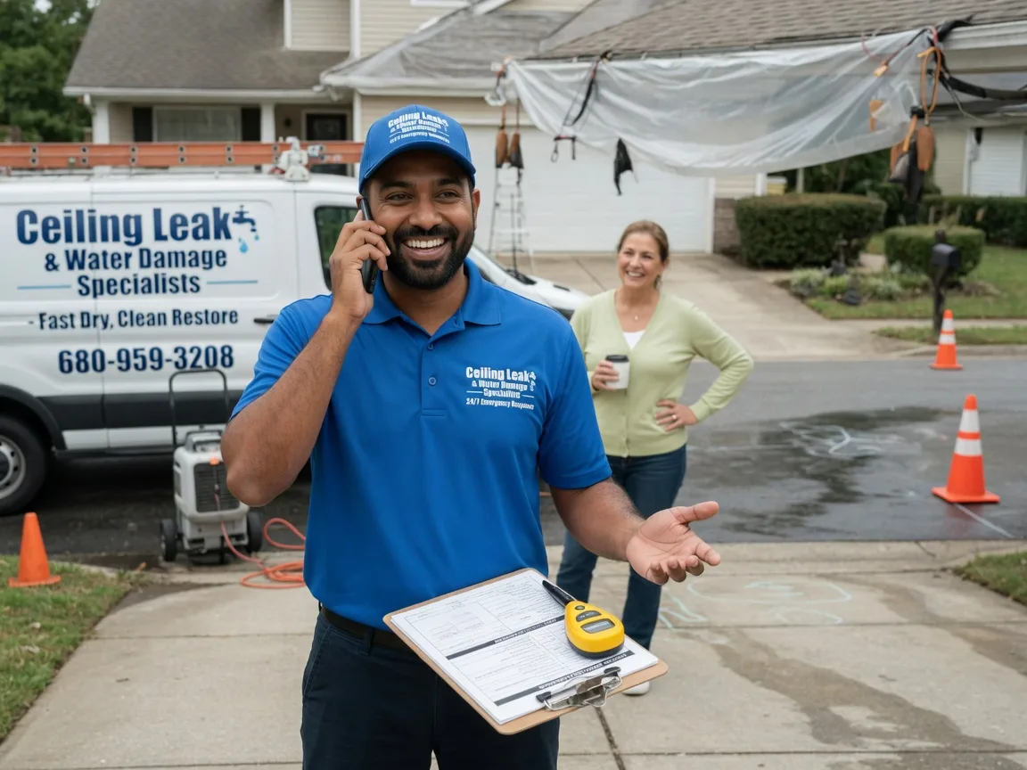 Ceiling Leak Cleanup Curlew, IA FAQs